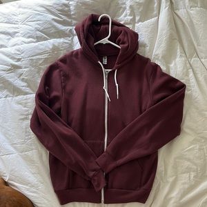 American apparel zip up